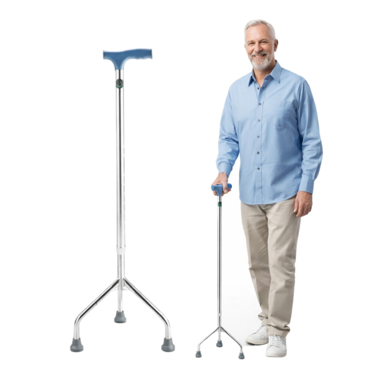 عكاز ستانلس ثلاتي نوع ممتاز 