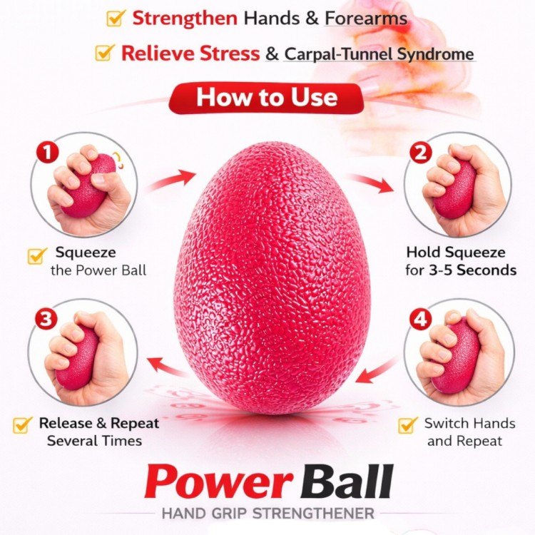 كرة تفريغ الطاقة وإزالة التوتر -اللون الأحمر
