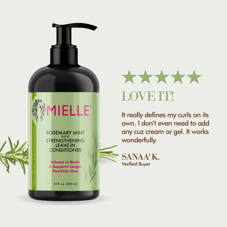 Mielle Rosemary mint  Leave- in conditioner كونشندر ب اكليل الجبل والبيويتين