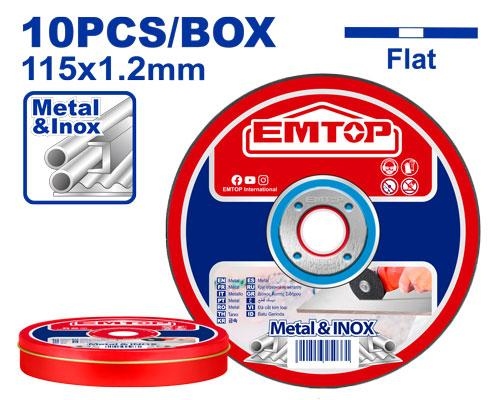 فيبر قص ستانلس 4.5""× 1.2 10 حبات في البكيت      EACD121155 