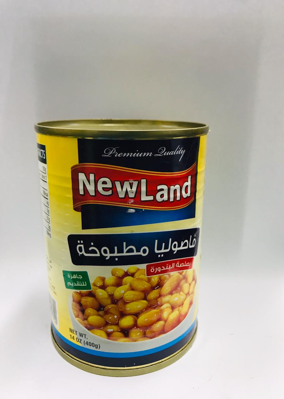 نيولاند فاصوليا ب البندورة 400 غم 