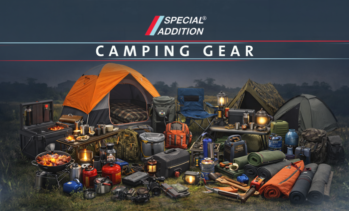 مستلزمات التخييم والرحلات