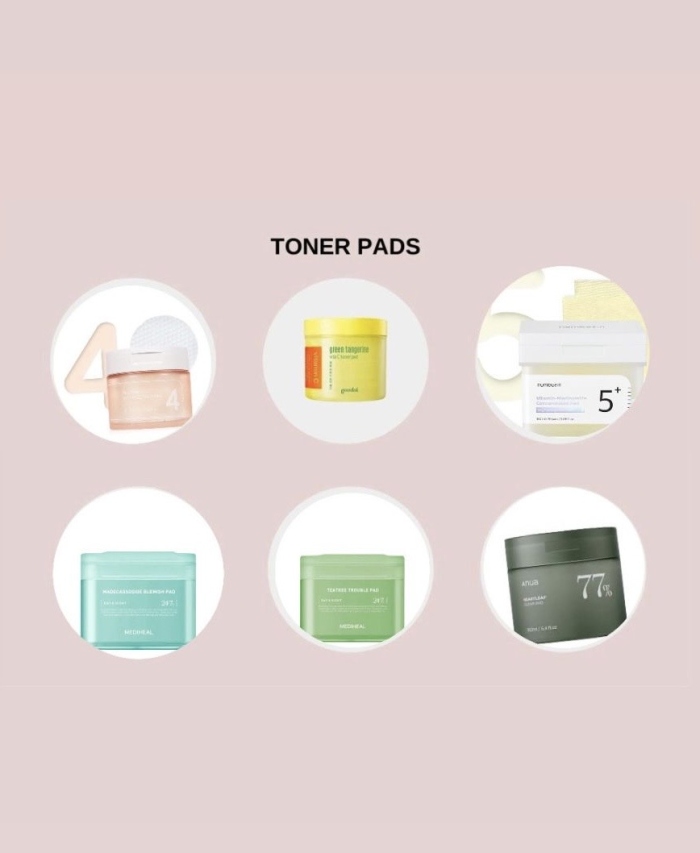Toner pads - مسحات للبشرة
