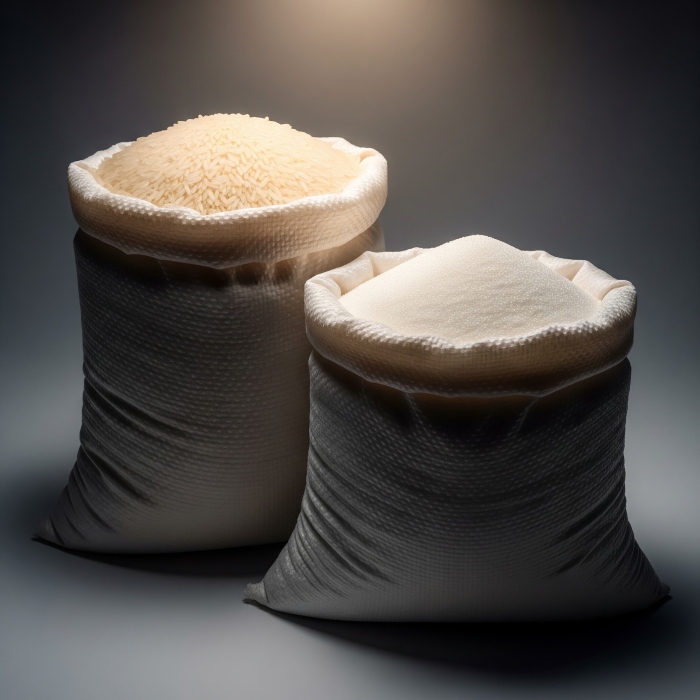 أرز و سكر و ملح