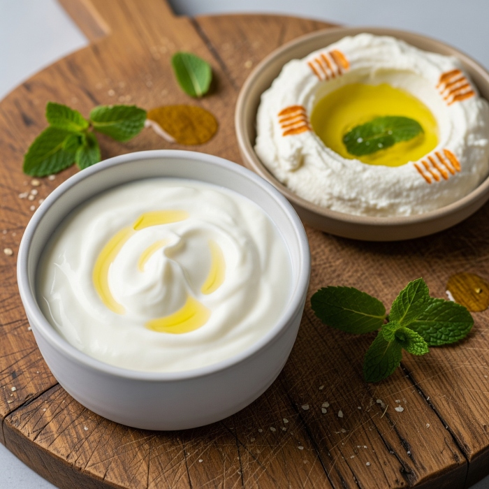 الزبادي واللبنة