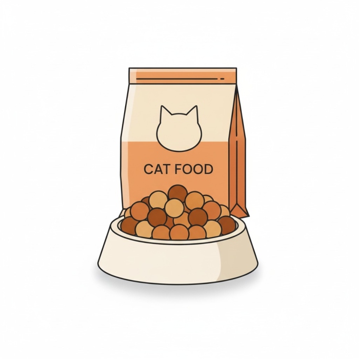 طعام قطط جاف