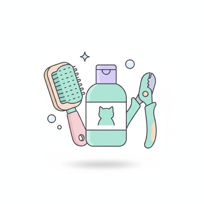 مستلزمات العناية بالقطط