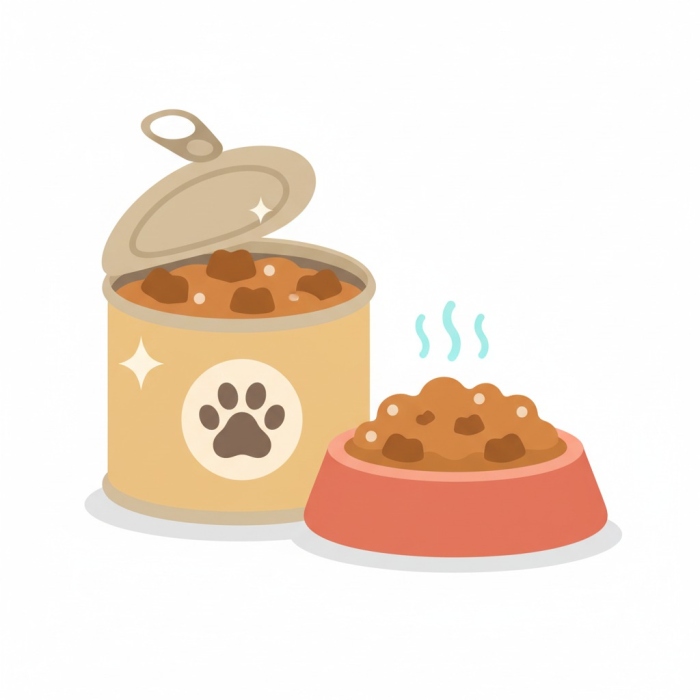 طعام كلاب رطب