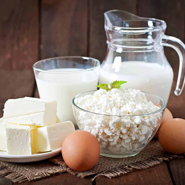 البان واجبان ومخللات بالوزن